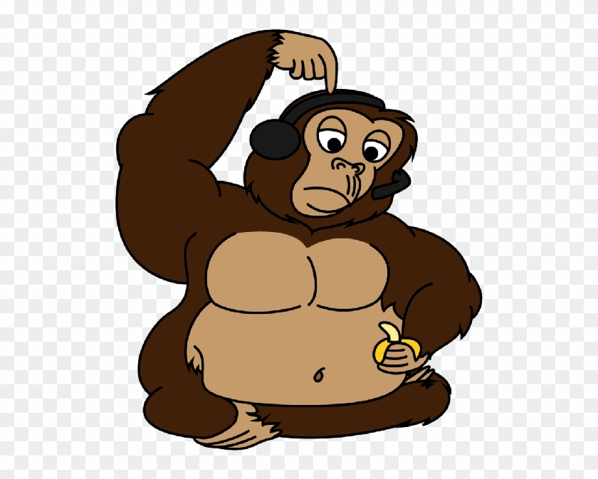 Brown Gorilla Cartoon Clip Art Images - Fat Monkey Clipart #292003