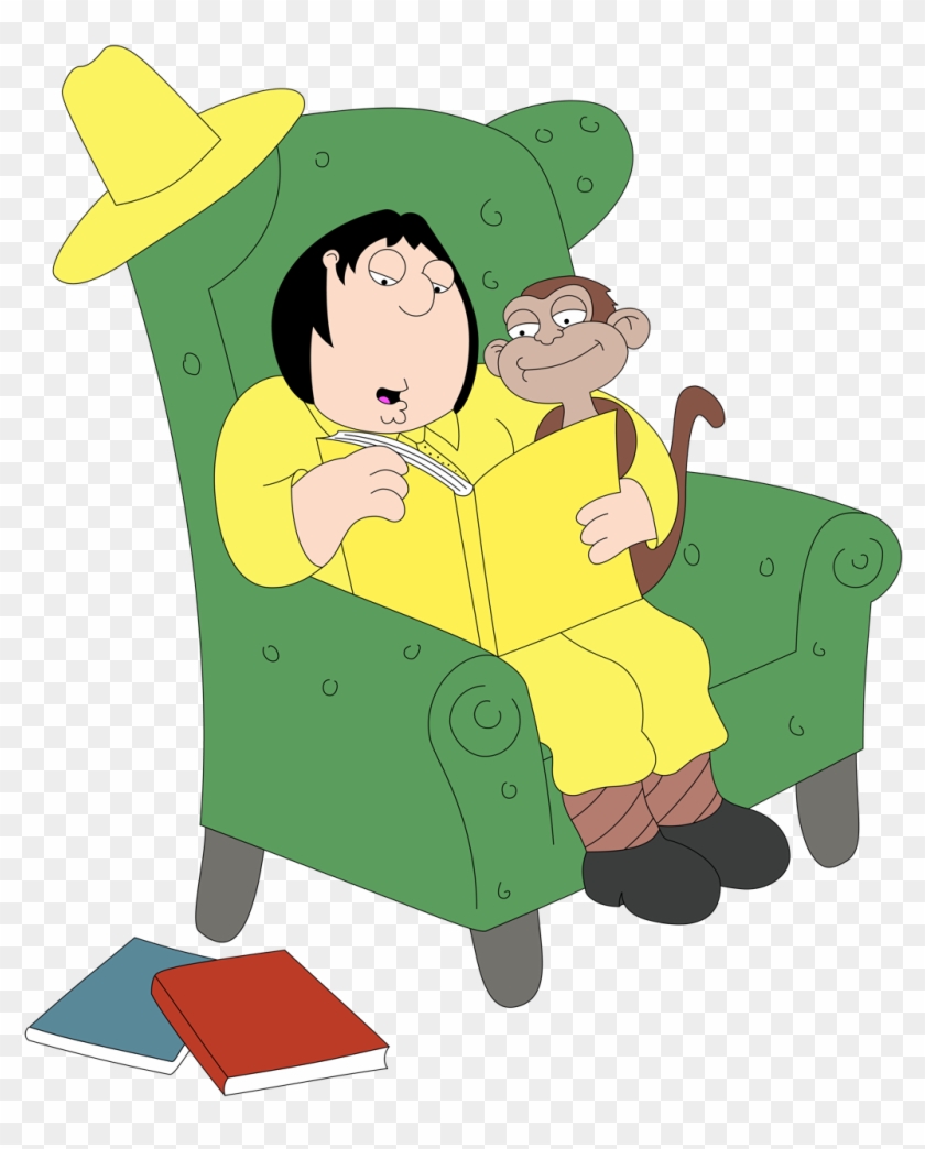 I Made This Chris/evil Monkey Image In The Likeness - Yellow Man Curious George #292041