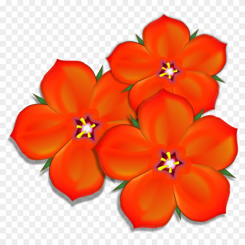 Scarlet Pimpernel Group Image - Scarlet Pimpernel Flower Cartoon #292081