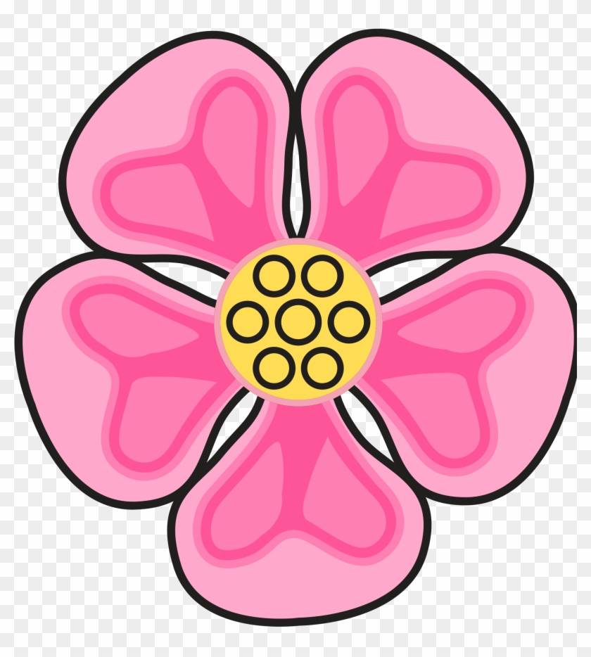 Pink Cartoon Flowers 26, - Rose Clip Arts Pink #292107