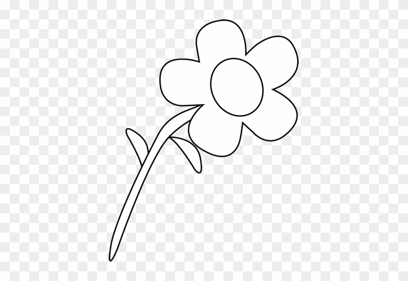 Black And White Flower Clip Art - Mycutegraphics Flower Black And White #292182