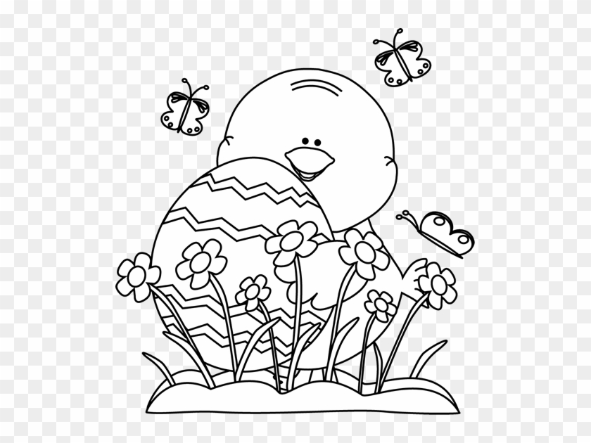 Perfect Flowers Clipart Black And White Position Wedding - Easter Black And White Clipart #292250