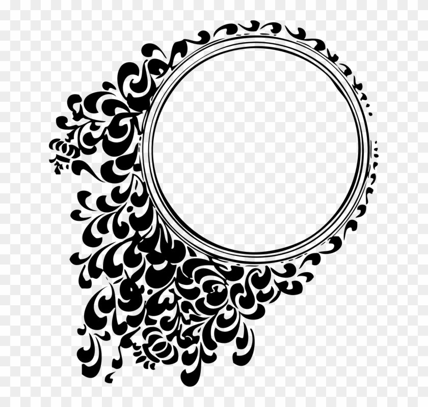 Black And White Floral Tattoos 14, Buy Clip Art - Vector Circle Design Png #292257