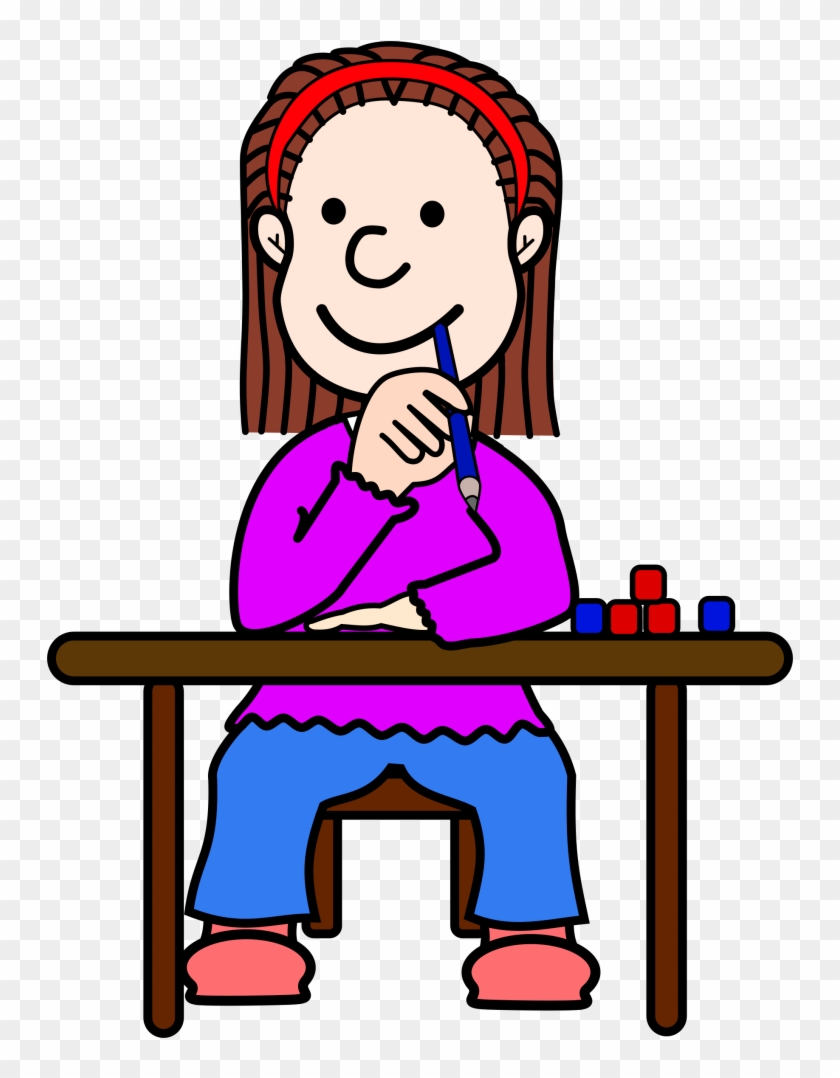 Student Thinking Thinking Student Cliparts Clip Art - Student Thinking Clipart Transparent #292349