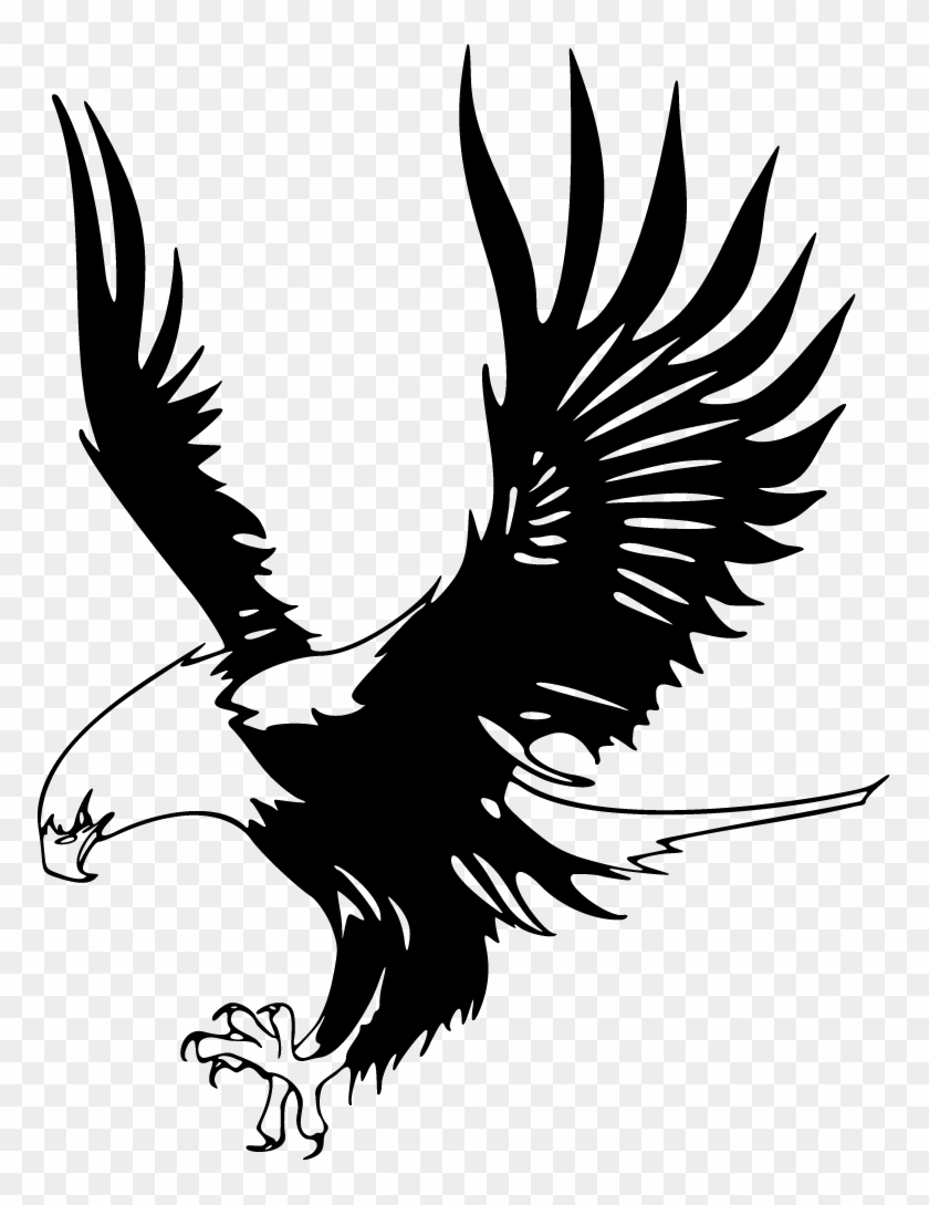 Just Eagles - Eagle Logo Design Black And White Png #292423