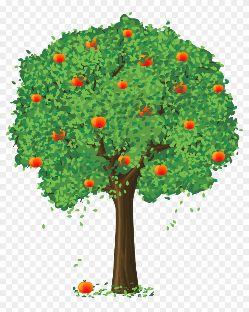 Orange Flower Clipart Apple - Tree Vector #292452