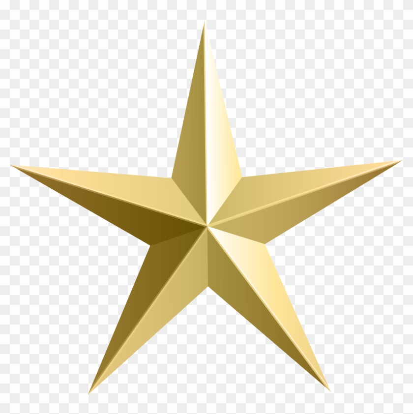 Gold Star Transparent Clip Art - Gold Star Transparent Clip Art #292520