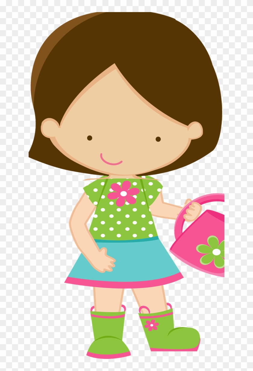 School Clipart, Girl Clipart, Sticker Ideas, Clip Art, - Menina Clipart #292634