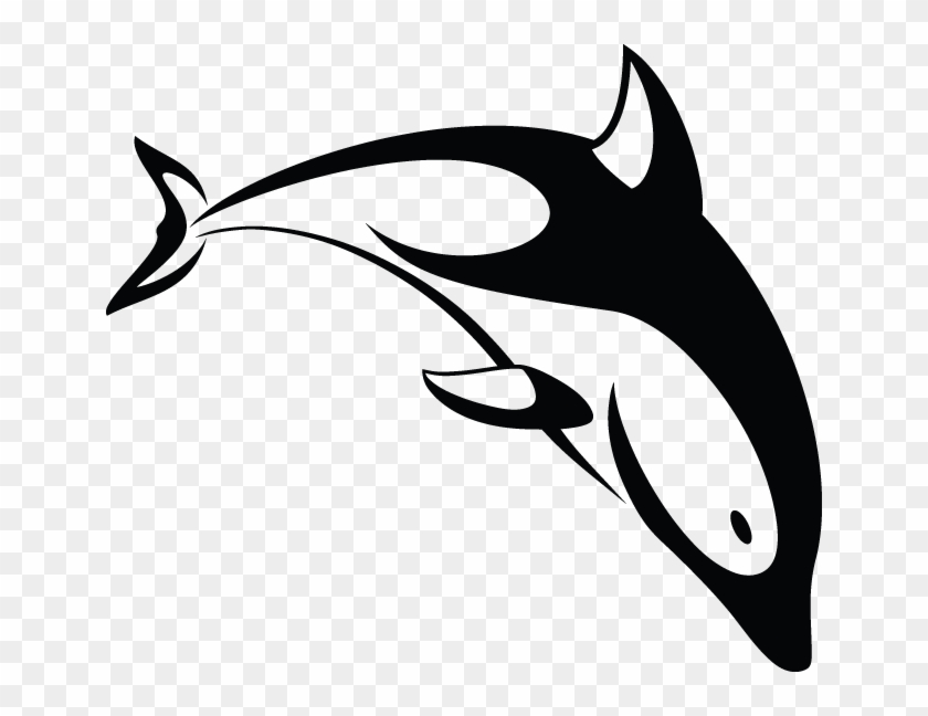 436ra - Stylized Dolphin - Golfinho Silhueta #292695