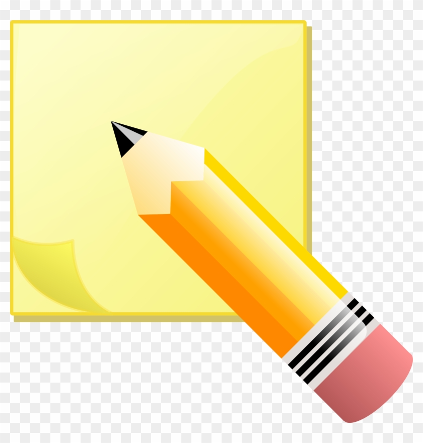 Pencil Clip Art 21, Buy Clip Art - Write On A Post It Note #292771