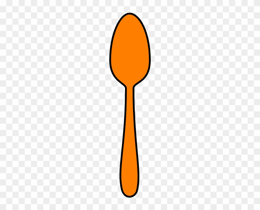Orange Spoon, Oulined Clip Art At Clker - Cartoon Pictures Of Spoon - Free  Transparent PNG Clipart Images Download