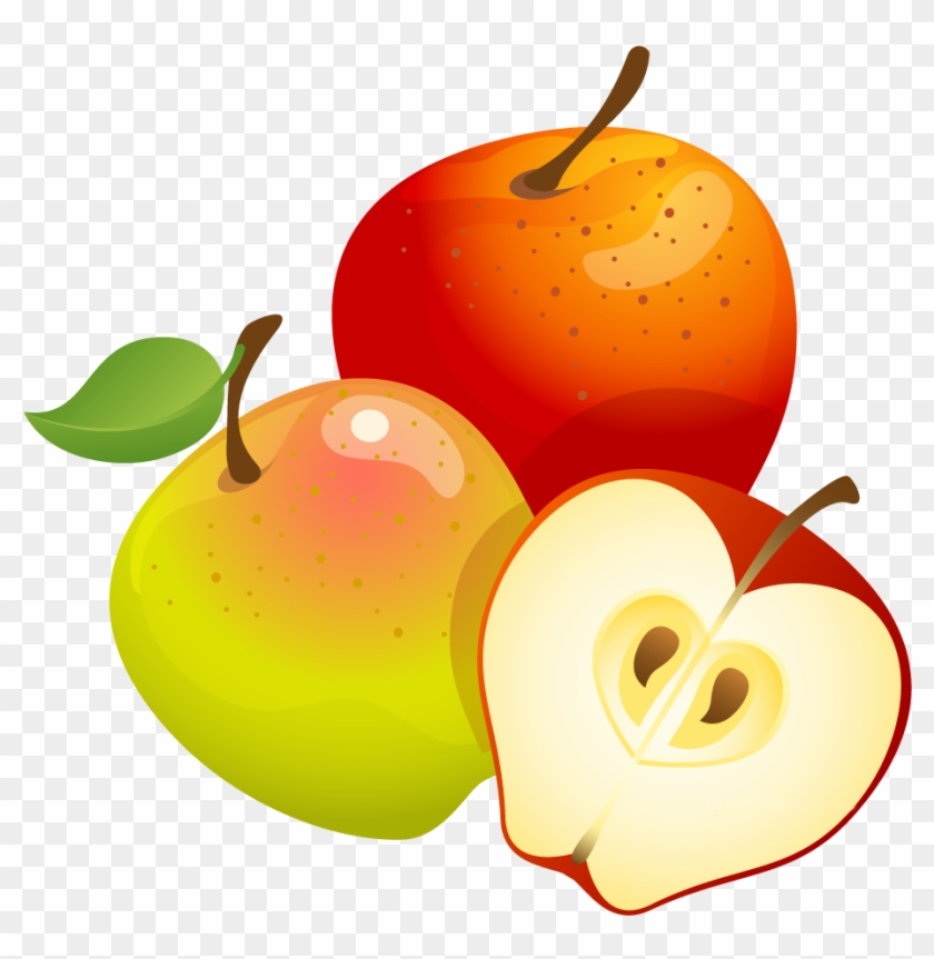 Large Painted Apples Png Clipart - Clip Art Of Apples #292784