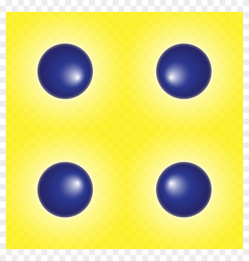 3d Blue Polka Dots On Yellow Background Fabric - Fractal Art #292795