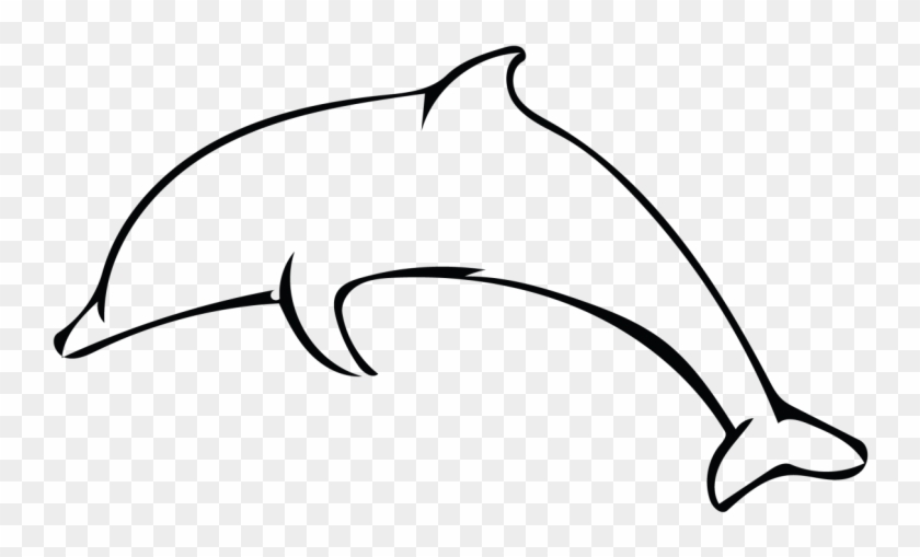 Dolphin Outline Savvy Dolphin Skillshare Projects Clipart - Dolphins Easy To Trace #292858