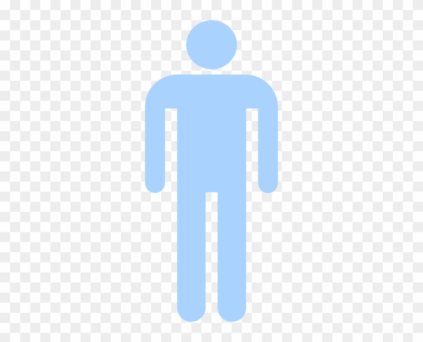 Light Blue Man Silhouette Clip Art At Clker - Clip Art #292864