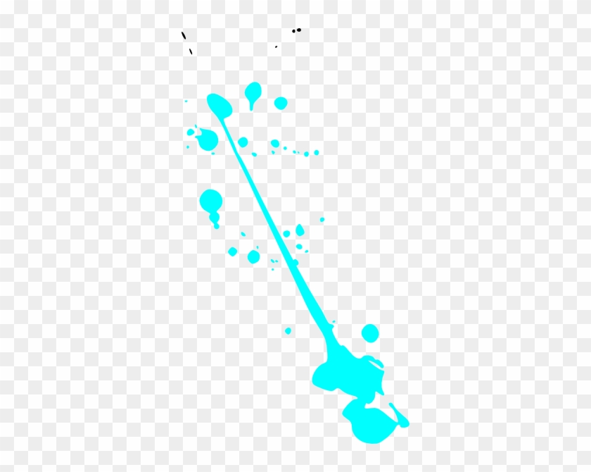Blue Paint Splatter Clip Art At Clker Com Vector Clip - Neon Paint Splatter Png #292887