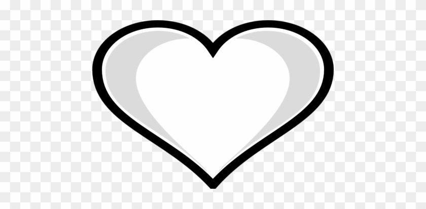 Coloring Trend Medium Size Heart Outline Clip Art Highlight - Heart Coloring Pages #292902