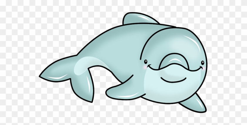 Dolphin Face Clipart - Cartoon Dolphin Facing Forward #293002