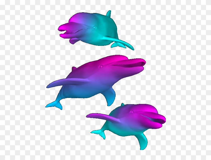 Vaporwave Clipart Dolphin - Seapunk Png #293120
