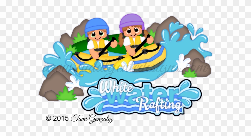 White Water Rafting - Cartoon #293149