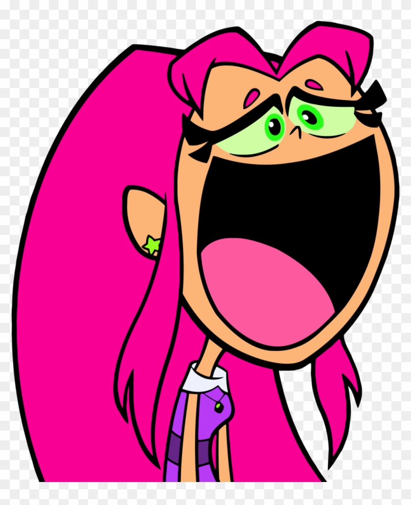 Starfire~funny Face By Xxwaterbluexx Starfire~funny - Teen Titans Go Starfire Transparent #293201