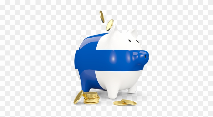 Illustration Of Flag Of Finland - Piggy Bank #293205