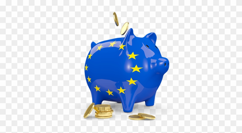 Illustration Of Flag Of European Union - Piggy Bank #293206