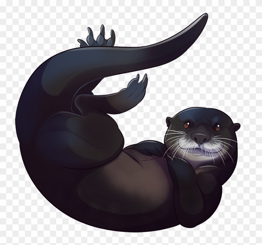 Black Otter Companion By Shivali-lorekeeper - Giant Otter #293215