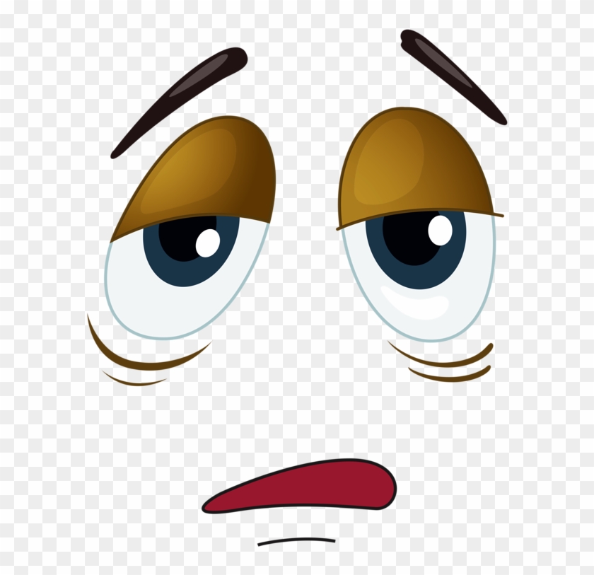 Cartoon Facessmiley Facesfunny - Ojos Cansados Png #293217