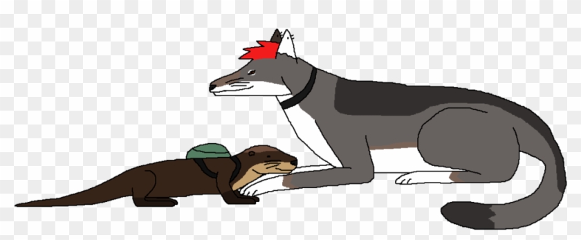 Otter Mac And Wolf Frankie By Wildandnaturefan - Cartoon #293223