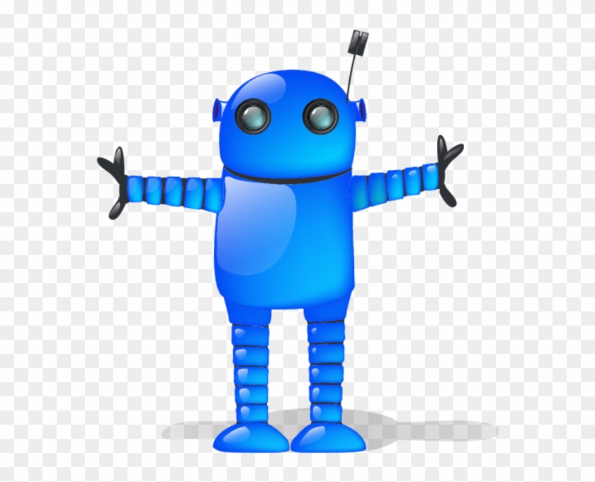 Blue Robot Sh - Cartoon Blue Robot #293267