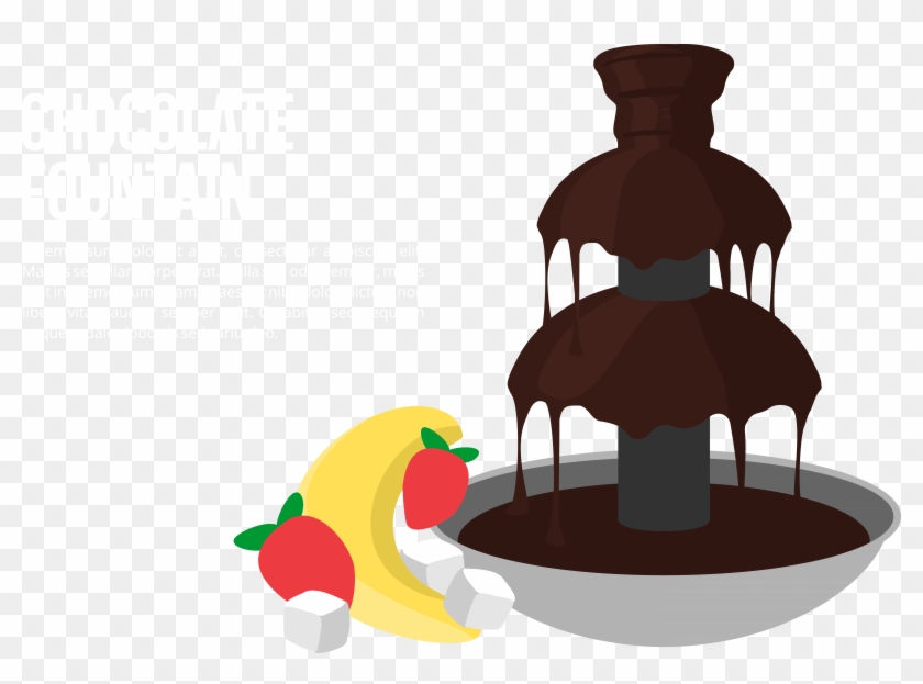 Fondue Chocolate Fountain Dipping Sauce - Fruit Font Chocolate #293384