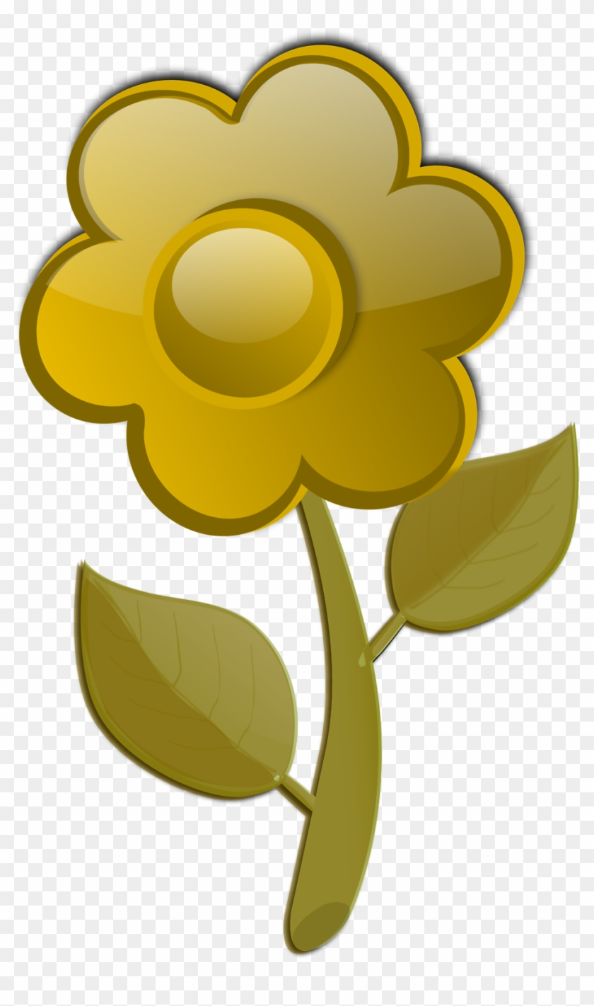 Yellow Flower Clipart 19, - Cartoon Pink Flower #293497