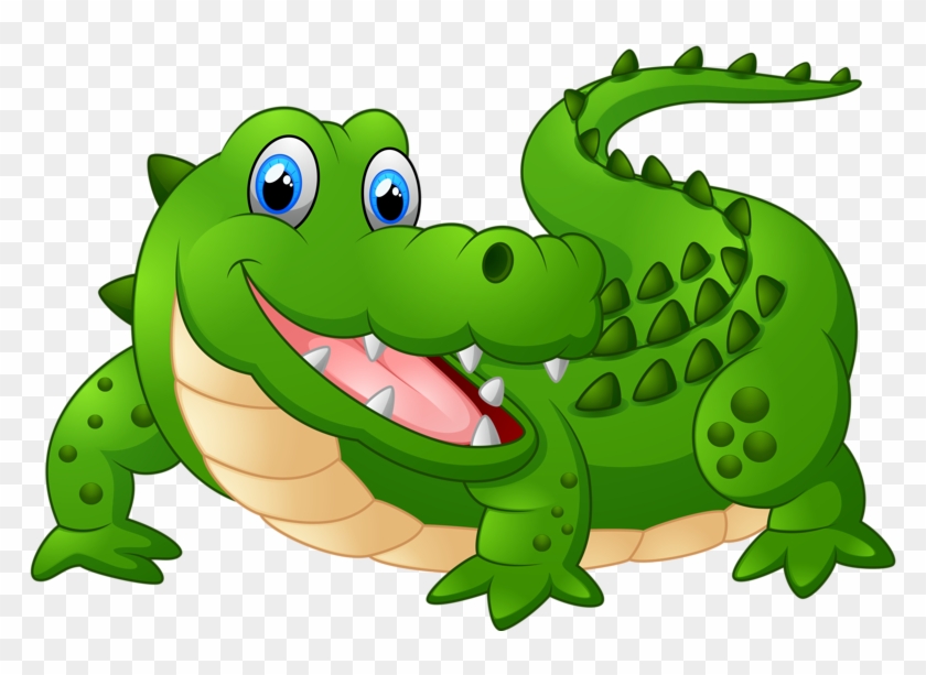 Cartoon Animals And Children Vector [преобразованный] - Cartoon Pictures Of Crocodile #293550