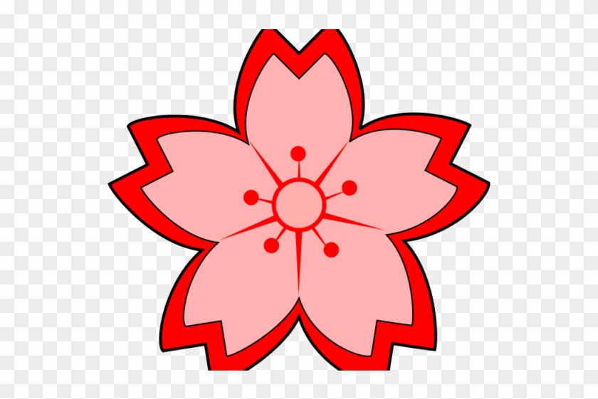 Japanese Clipart Cny Flower - Sakura Flower #293560