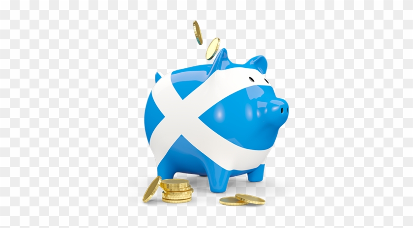 Illustration Of Flag Of Scotland - Piggy Bank #293633