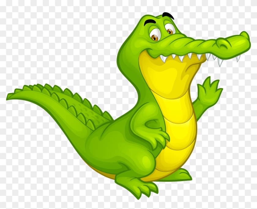 Crocodile Alligator Cartoon Illustration - Aligator Rysunek #293679