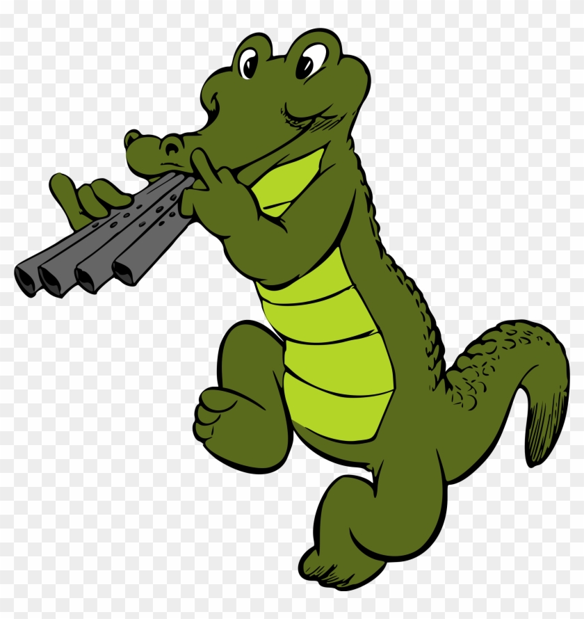 Cartoon Alligator Clipart - Crocodile Clipart #293777