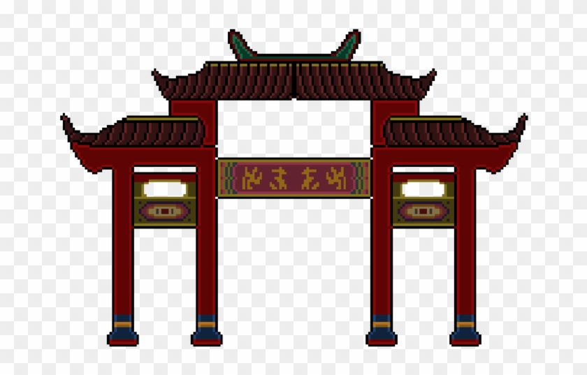 Pixel Art By Pixeywolf - Chinese Temple Clipart Png #293783