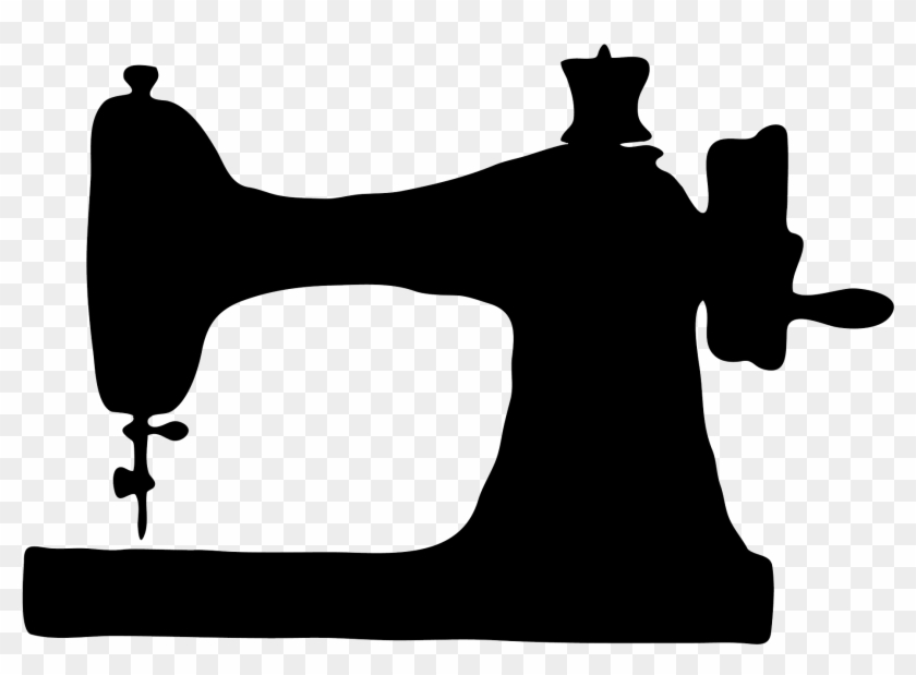 Sewing Machine Png - Sewing Machine Silhouette Png #293795