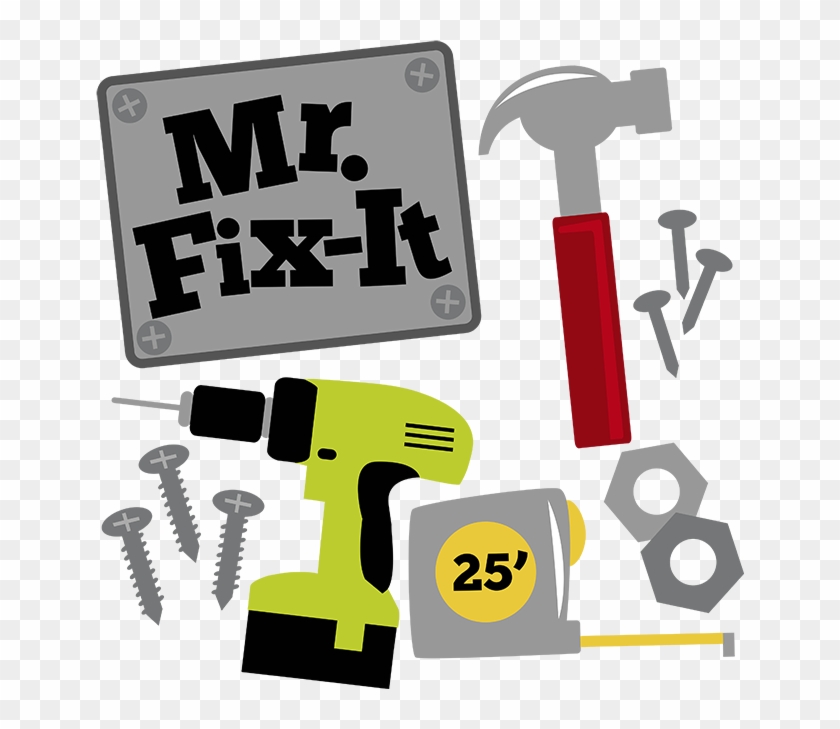 Fix-it Svg Hammer Svg Drill Svg Measuring Tape Svg - Mr Fix It Clipart #293811
