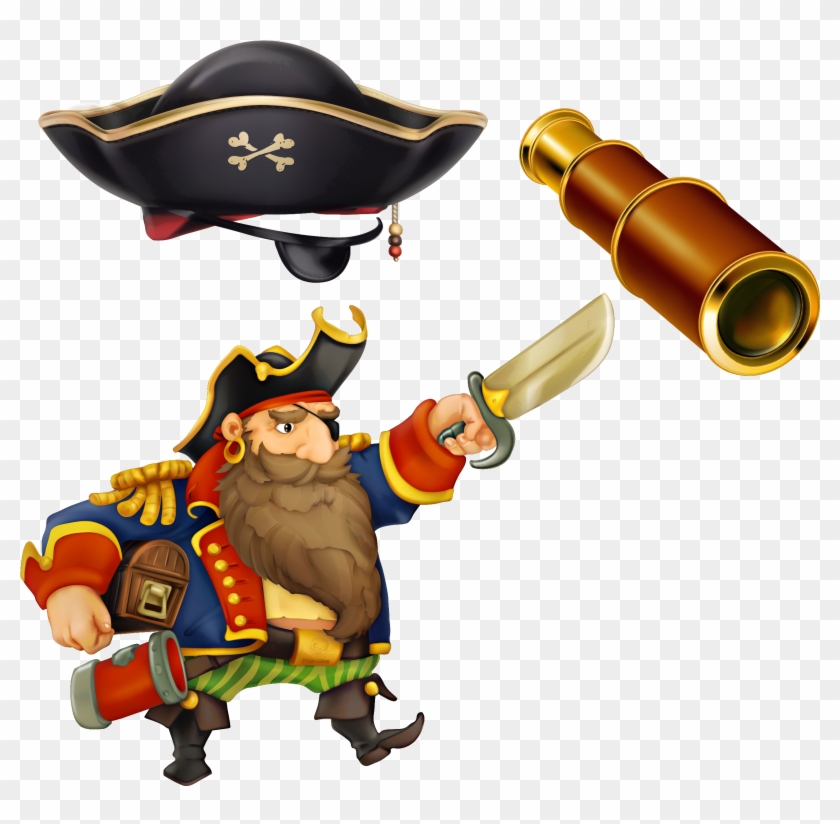 Cartoon Piracy Pirates Of The Caribbean Illustration - Pirate #293926