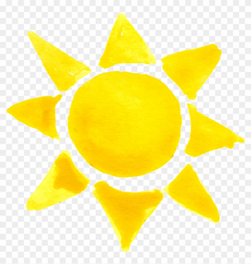 Free Download - Sun Crayon Drawing Png #293950