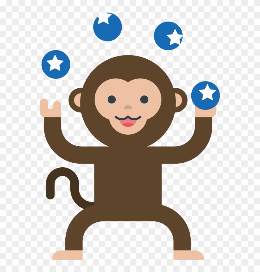 Monkey Circus Clip Art - Macaquinho De Circo Png #294099