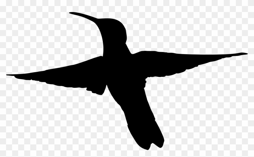 Hummingbird Silhouette - Clipart - Humming Bird Silhouette #294307
