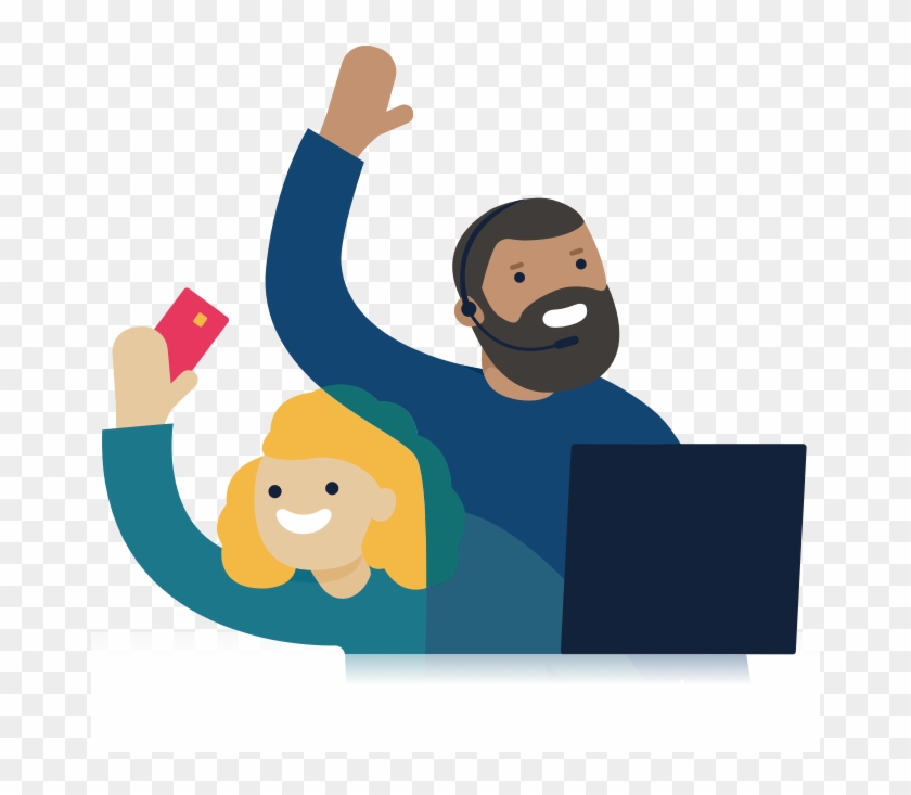 Illustration Of Two Monzo Customer Support Agents - Customer Service #294359