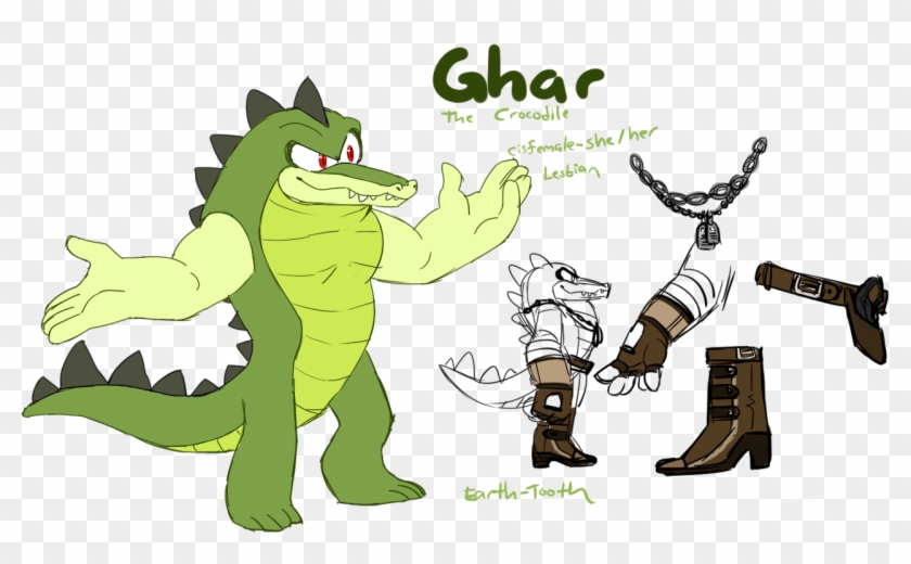 “ Ghar The Crocodile Shes A Lesbian I Made Her Purely - Mobian Alligator #294402