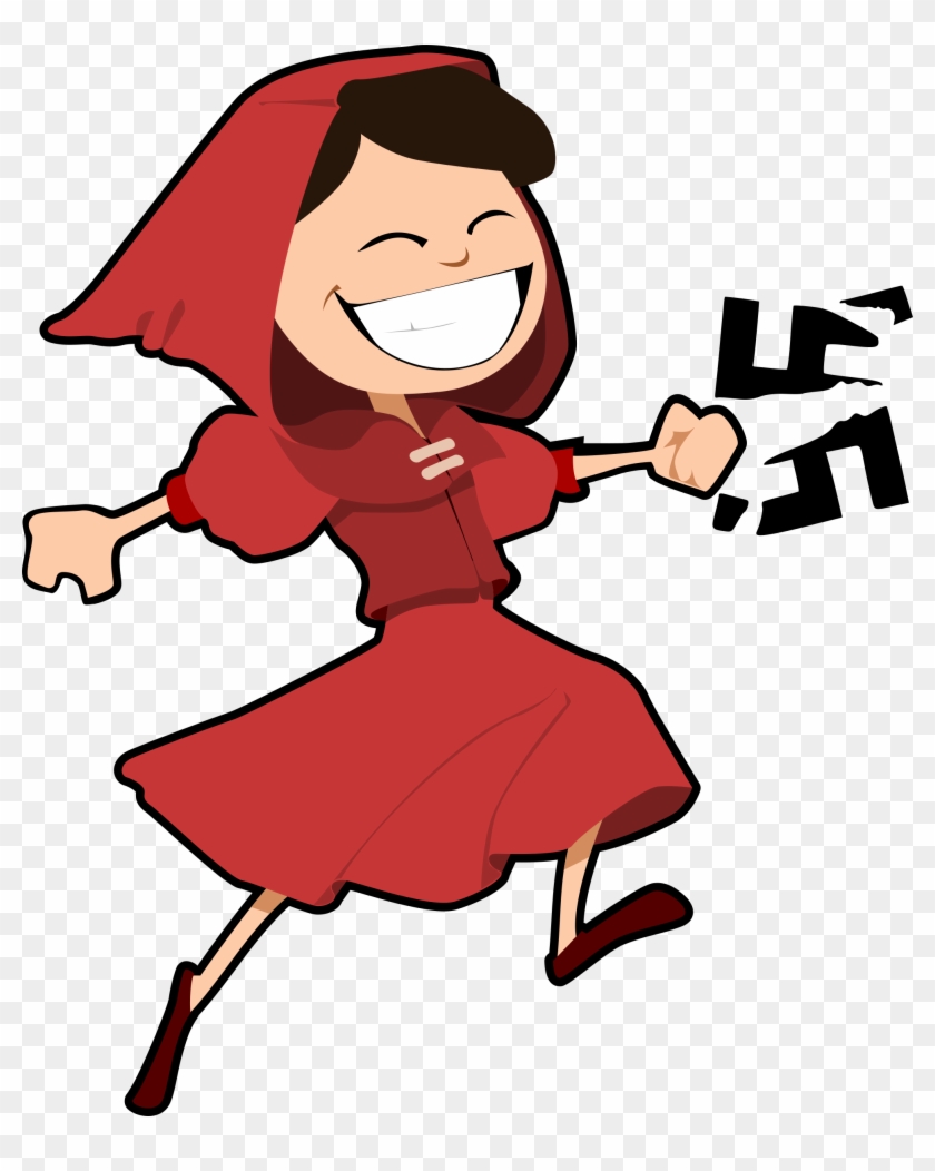 Little Red Riding Hood Against Fascism - Cartoon Little Red Riding Hood #294511