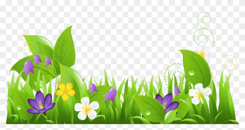 Grass - Flower Field Clip Art #294593