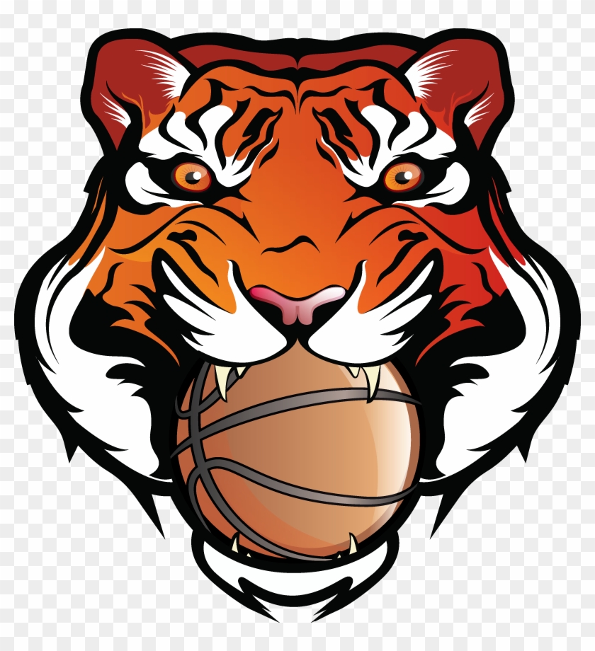 Bengal Clipart Basketball - Tiger With A Football #294648